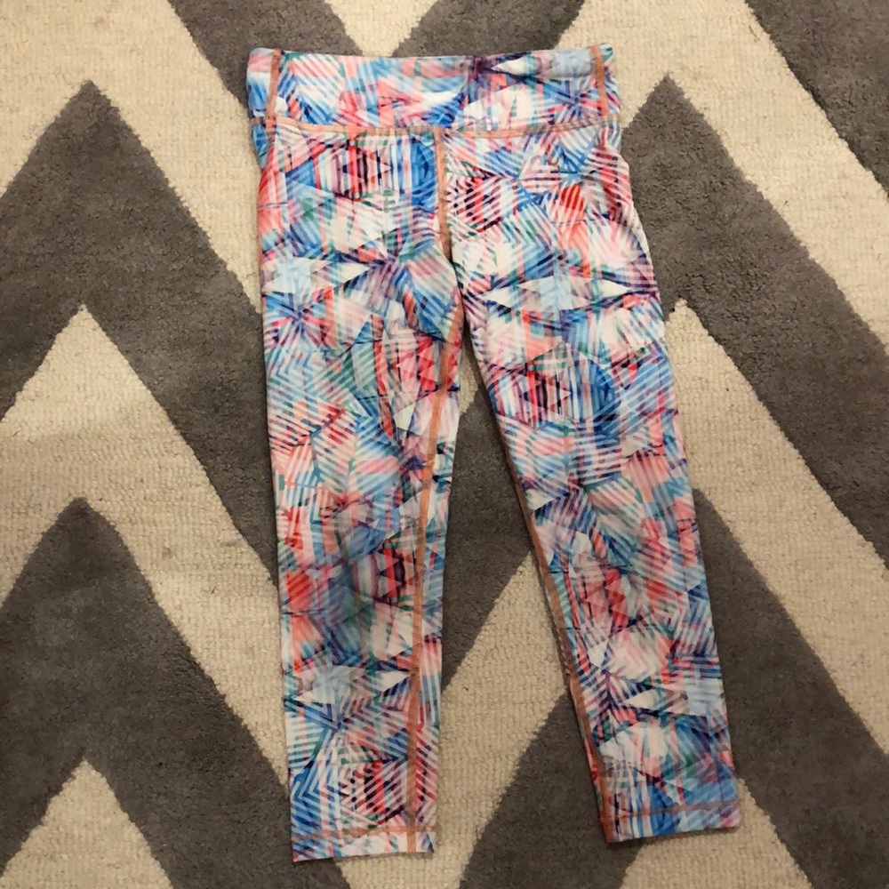 Size medium rainbow athleta leggings